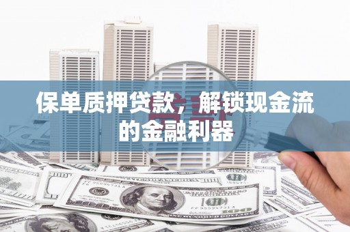 西丰保单质押贷款，解锁现金流的金融利器