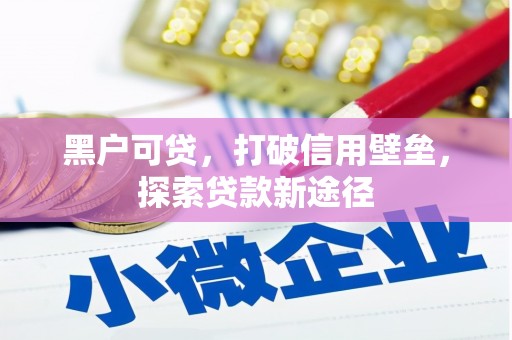 依兰黑户可贷，打破信用壁垒，探索贷款新途径