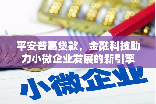 芎林平安普惠贷款，金融科技助力小微企业发展的新引擎
