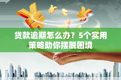 青阳贷款逾期怎么办？5个实用策略助你摆脱困境