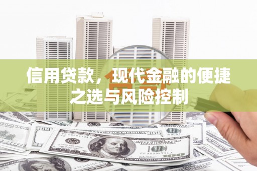 垣曲信用贷款，现代金融的便捷之选与风险控制