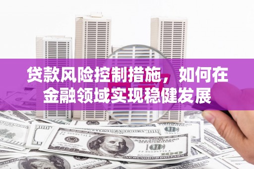 徐汇贷款风险控制措施，如何在金融领域实现稳健发展