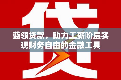 嘉兴蓝领贷款，助力工薪阶层实现财务自由的金融工具