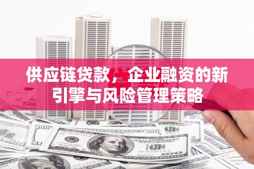 南京供应链贷款，企业融资的新引擎与风险管理策略