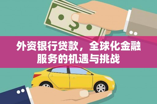 绥德外资银行贷款，全球化金融服务的机遇与挑战