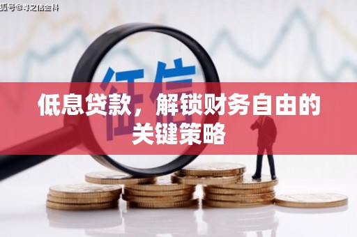 安仁低息贷款，解锁财务自由的关键策略