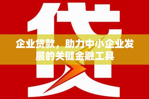 神池企业贷款，助力中小企业发展的关键金融工具