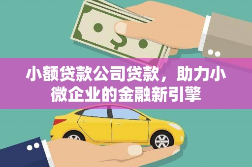 漾濞小额贷款公司贷款，助力小微企业的金融新引擎