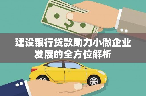 馆陶建设银行贷款助力小微企业发展的全方位解析