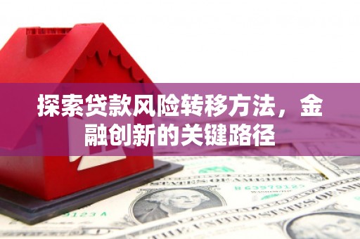 礼县探索贷款风险转移方法，金融创新的关键路径