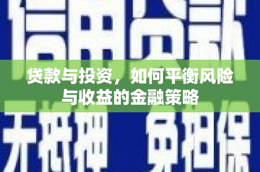 葵青贷款与投资，如何平衡风险与收益的金融策略