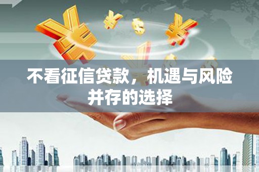 八宿不看征信贷款，机遇与风险并存的选择